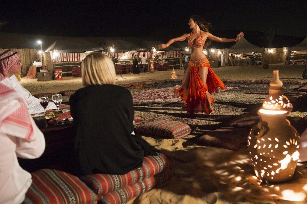 Belly Dance Performance in Dubai Desert